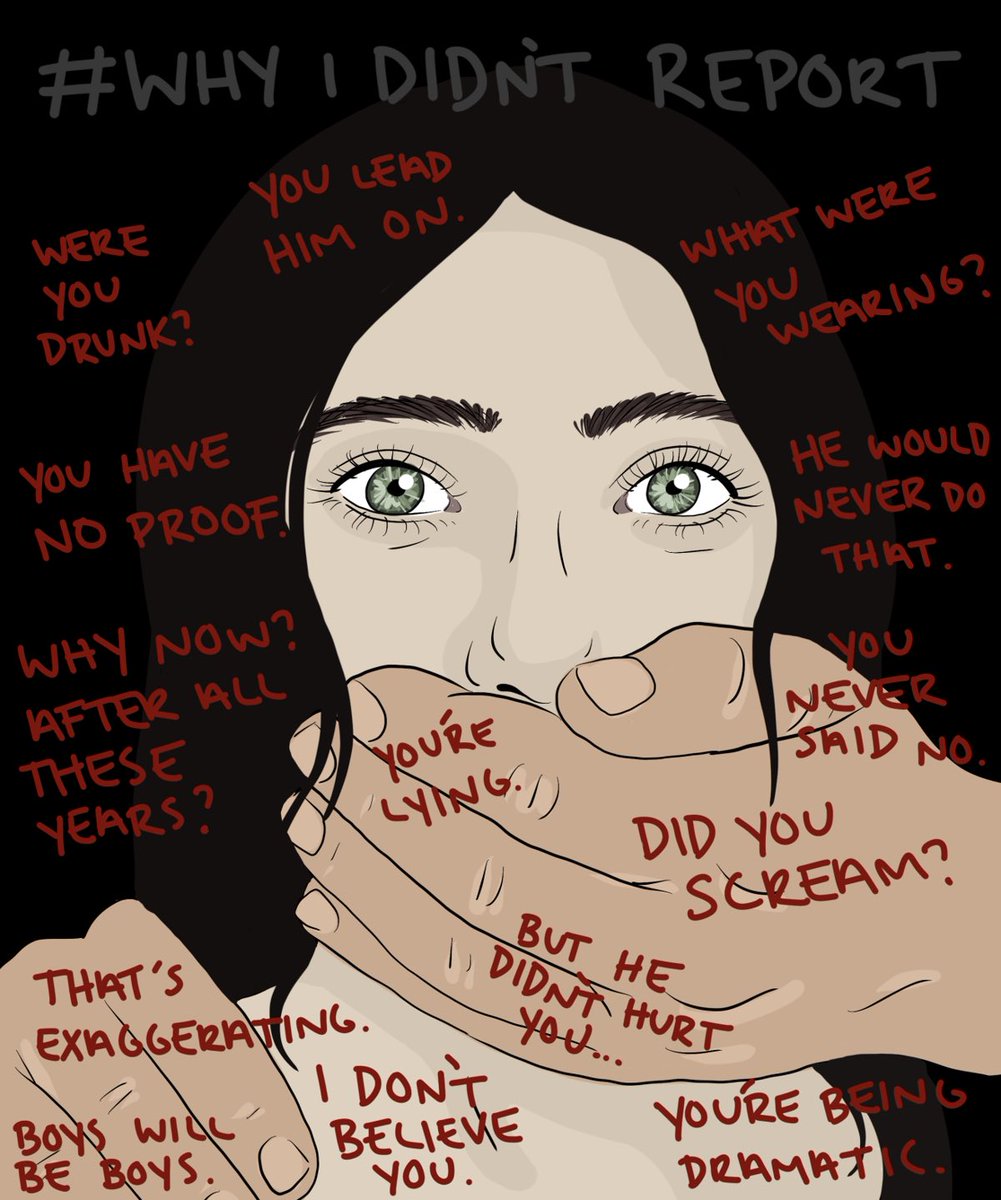 There is a reason women don’t report sexual assault. In fact there are many reasons, including trauma, social complications, victim blaming, slut shaming, people doubting and/or having to explain what happened over & over compounding trauma etc. #whyididntreport #metoo #rape