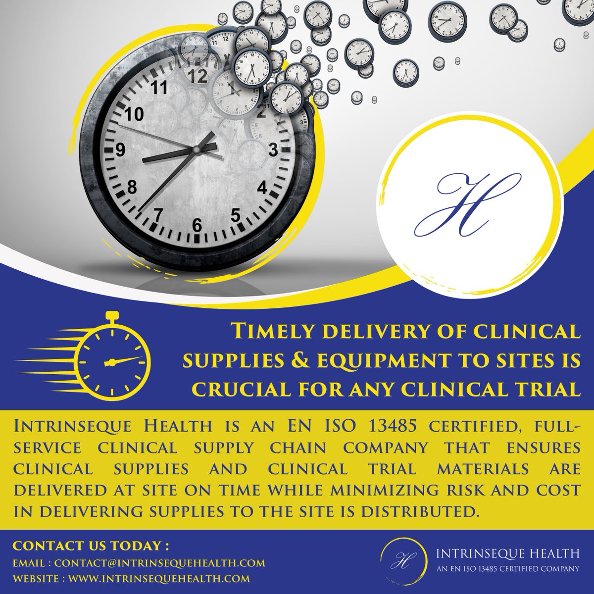 Intrinseque_H's tweet photo. Timely delivery of clinical supplies &amp; equipment to sites is crucial for any clinical trial

#drugdiscovery #drugdevelopment #studystartup #clinicaltrials #healthcare #clinicalresearch #sitemanagement #clinicaldevelopment #clinicaltrial #clinicaloperations #clinicalstudy https://t.co/5HAsV7K7GP