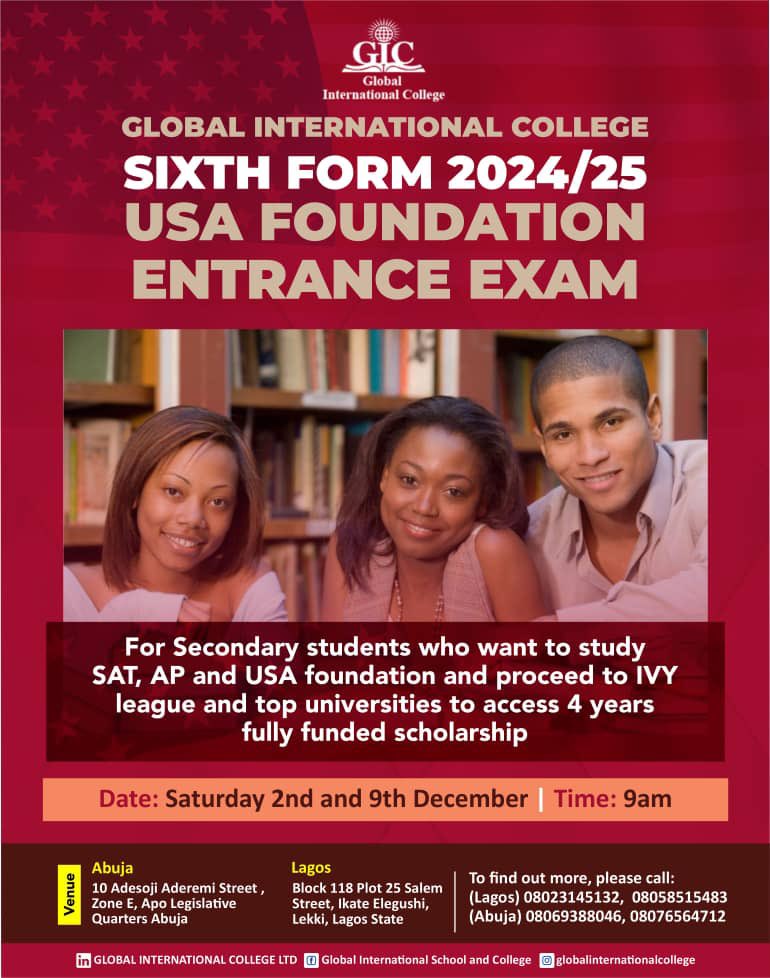 GlobalCTwit's tweet photo. Are you the parent of a student completing IGCSE or WAEC in 2024? Or perhaps your child is an athlete or has been consistently achieving strong academic scores? If so, we have exciting news for you! https://t.co/CI1SWNAXmj
