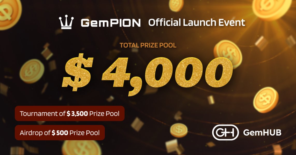GemHUB_Protocol's tweet photo. GemPION Official Launch X Giveway🪂 

Rewards Pool - 300 GHUB 🎁
Winners - 10 🥰

✅Follow  
✅Like, Retweet &amp; Tag 3 friends  
✅Comment on this Tweet with #GemPION
✅Visit - https://t.co/3klWOvWIKL 

48hours⏰
#Giveaways  #Tournament #GemPION https://t.co/10bJH1NLeD