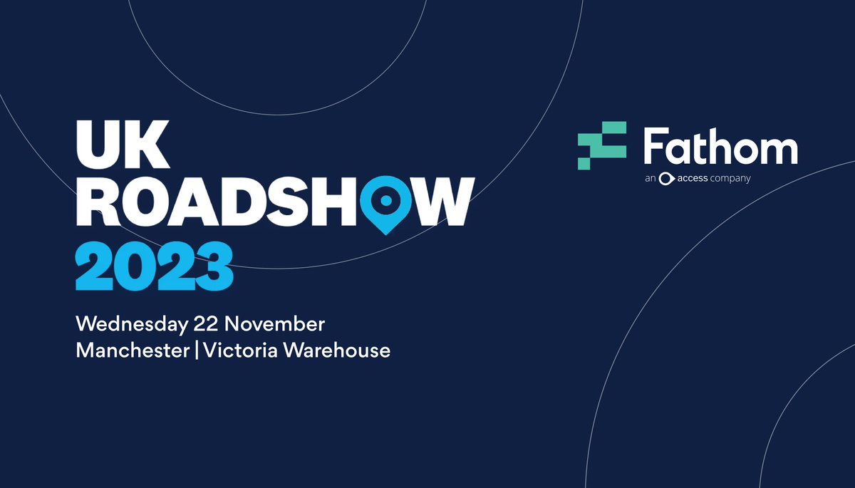 📣 Attention: Manchester 📣 If you're heading along to the @Xero UK Roadshow tomorrow at Victoria Warehouse, please stop by and say hi to the Fathom team! We'll be there to help with any queries or questions you may have about Fathom. We hope to see you there!