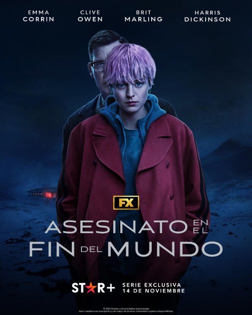 fja_jsoc's tweet photo. Una Poirot de estos tiempos!Darby y ocho personas son invitados por un millonario a participar en un lugar remoto de Islandia. Cuando uno de los invitados aparece muerto debe demostrar que es un asesinato. #CliveOwen #EmmaCorrin #asesinatoenelfindelmundo @DisneyPlus #seriesfun https://t.co/RRzoqJcCcR
