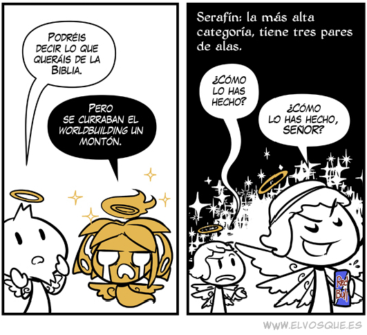 Esta semana nos ponemos clasificatorios: tipos de ángeles (clic para leer el cómic completo) elvosque.es/comic/dicciona…