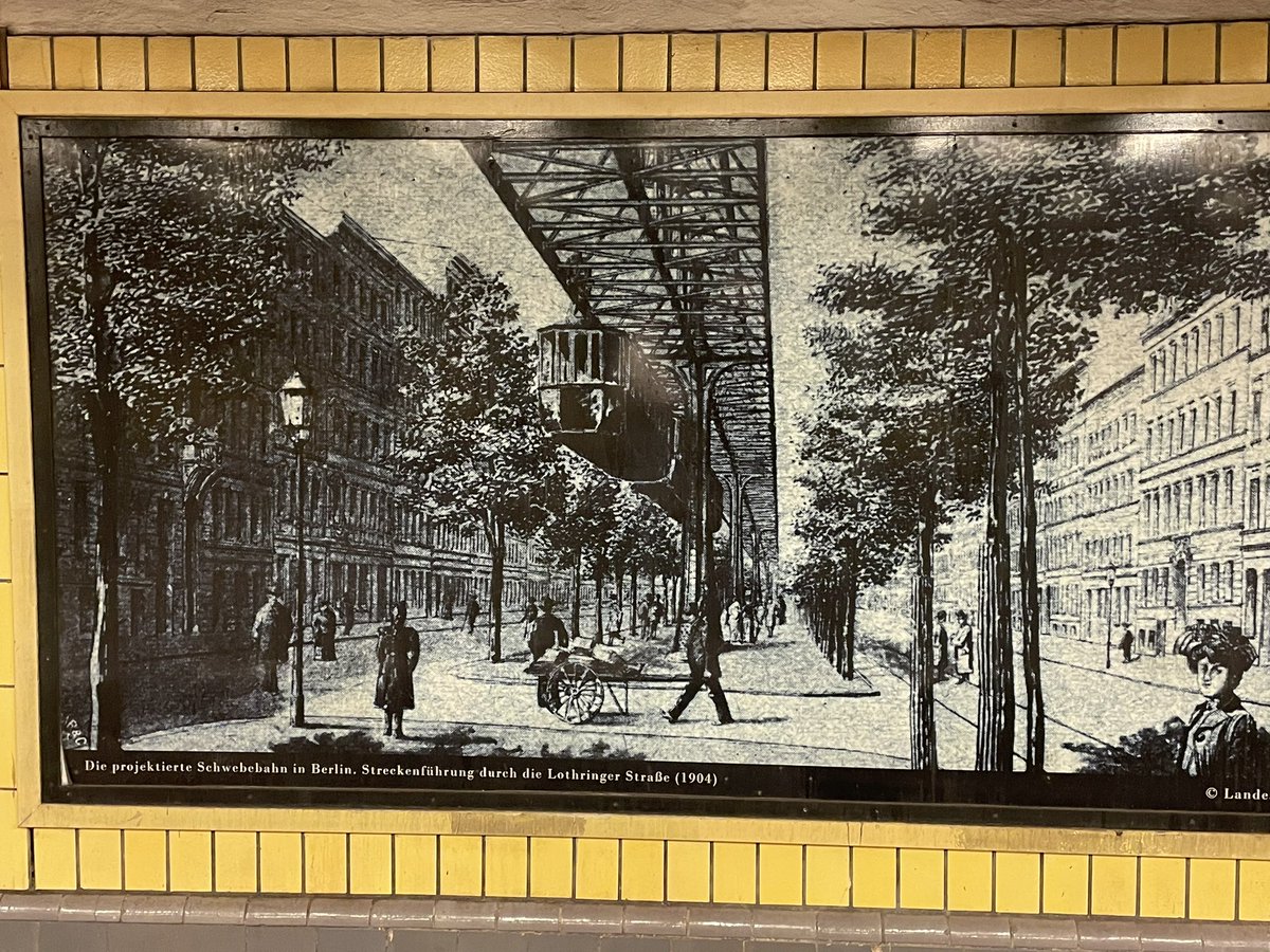 Magnetschwebebahnen sind ein uralter Hut. Seit 1901 plant Berlin. Hier die Projektskizze für die Lotharstraße, heute Torstraße.