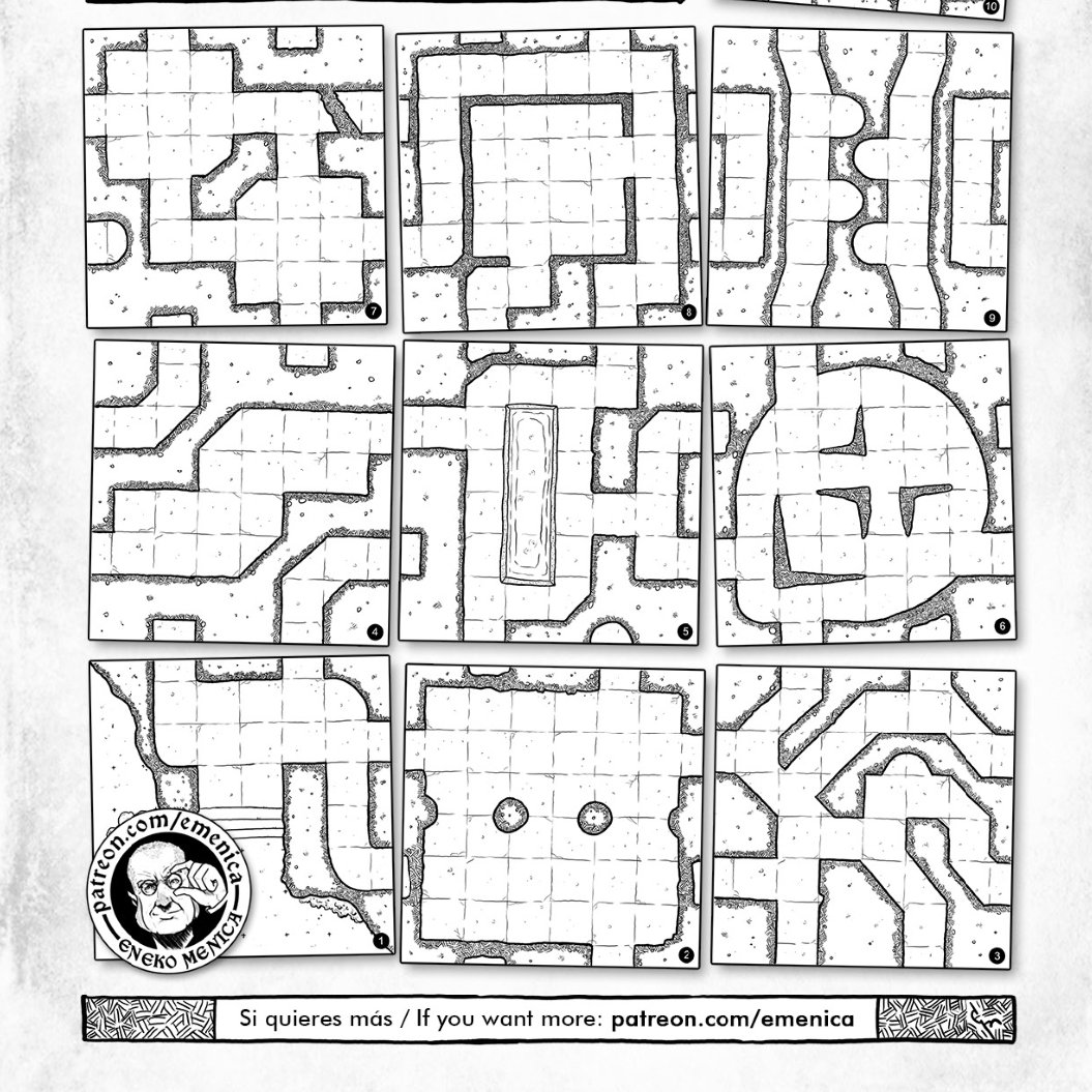 emenica's tweet photo. Una nueva loseta para #InfiniteDungeon... y van 14.
Si os gustan los mapas de dungeons y queréis poder montarlos sobre la marcha en vuestra mesa de juego, esto es lo que buscabais.
https://t.co/VSEJCpZLSk https://t.co/Rodr1sXQk4