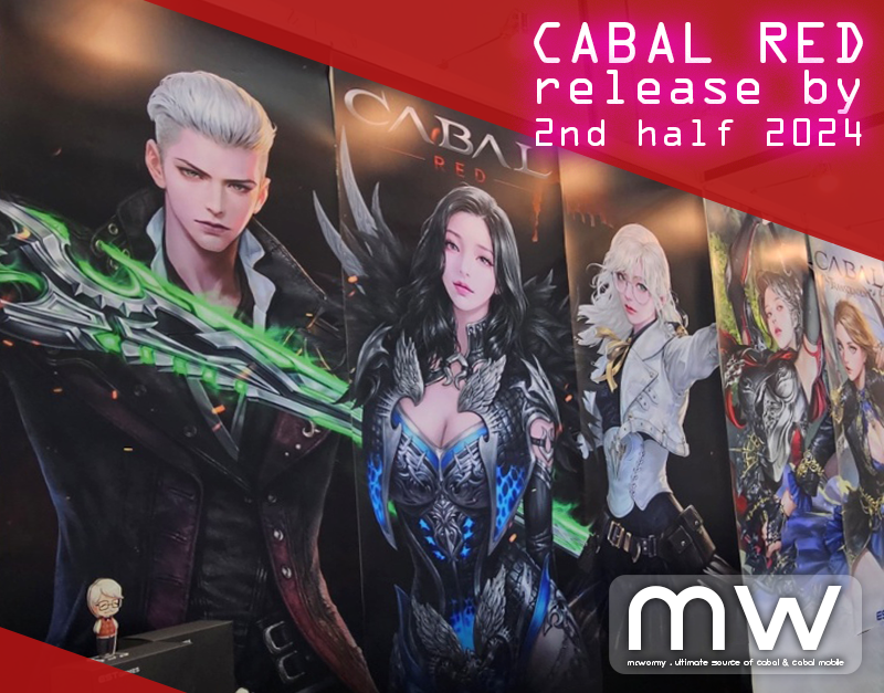 Mr_Wormy's tweet photo. During the G-Star 2023 in Busan, South Korea. #ESTgames officially announced that #CabalRED will be released by 2nd half of 2024. 

#MrWormy #Cabal #CabalOnline #CabalRed #CR #CabalMobileRed #ESTgames #ESTsoft #WormyCabal #GStar2023 https://t.co/tuX0yYnPLy