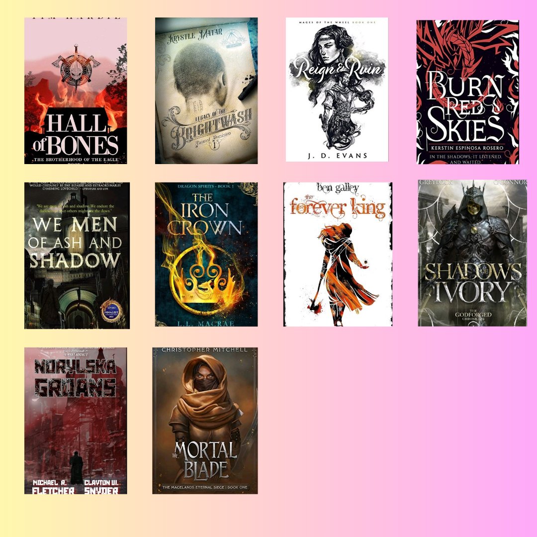 My fave reading journeys was reading all of the #spfbo7 finalists over the last few years.(The books are not displayed in any order).I have my own finalist ranking.For all but 2 of the books,I've gone on to keep up with the series and actually read all/most of the authors work.