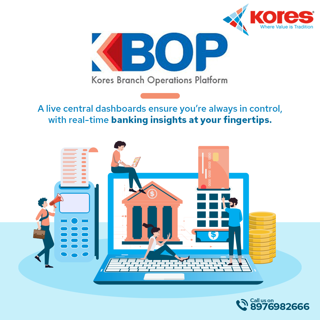 koresindia_ba's tweet image. Experience seamless  digitization with K-BOP! 

Stay in command with live central dashboards offering real-time banking insights at your fingertips. 

#KBOP #KoresKBOP #CashManagement #BankingTransaction #CashSortingServices #KoresIndia #koresBusinessAutomation