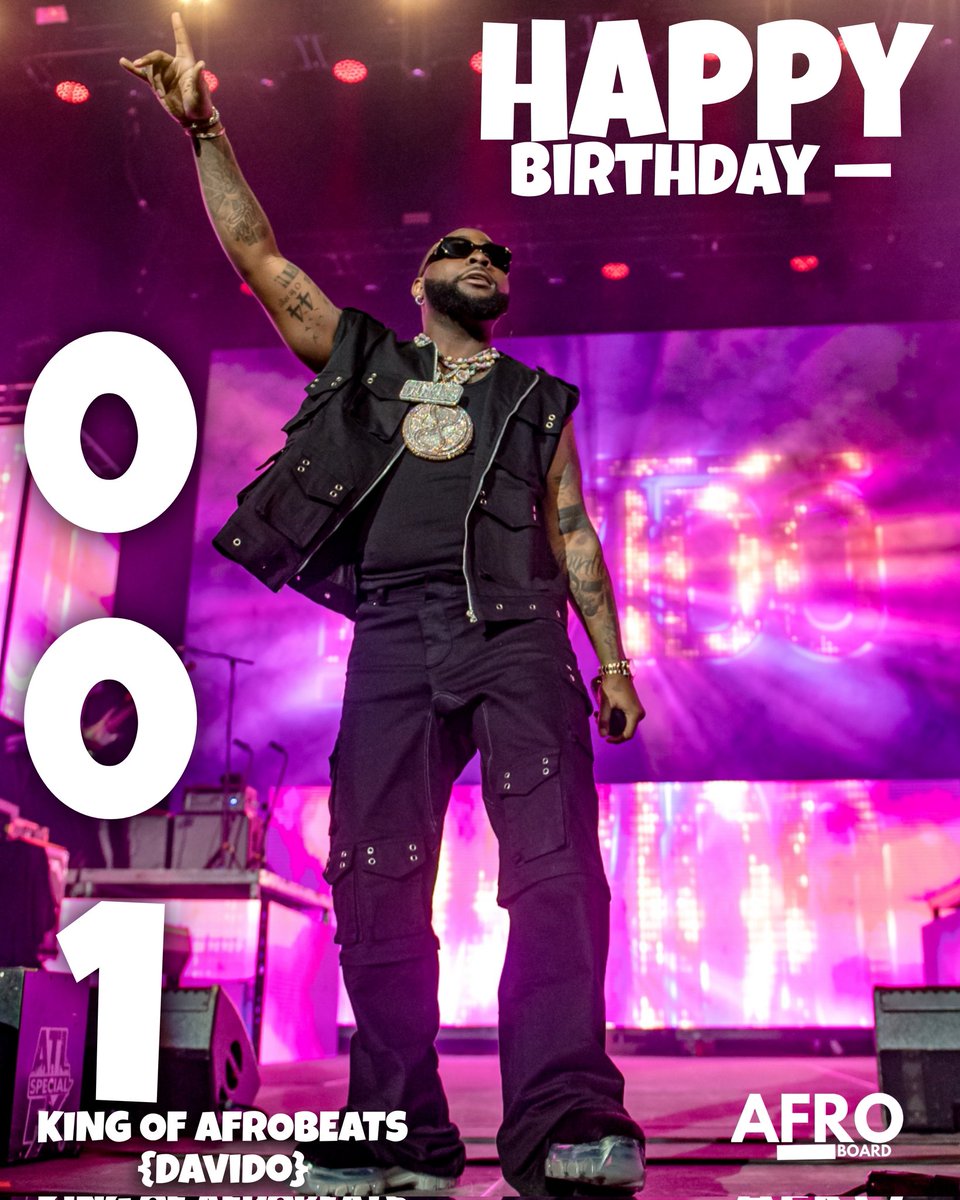 ruttieofficial's tweet photo. Happy birthday to the king 👑 and 001 of Afrobeat Davido OBO 

Hot 100 Victony Wizkid Bella Durex Ebuka Obi Oxlade Buju Lojay Another 60m  #DavidoDay  #DavidoAt31 #GenZBaddie𓅛 #RevolutionNow #Perletti #OloladeNetflix https://t.co/X2OC5PFyem