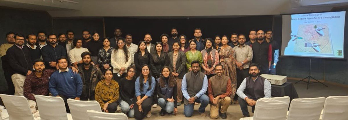 Nimish_Gpt's tweet photo. CSE’s workshop on climate-resilient cities highlighting adaptive and mitigative measures covering entire urban framework. Attendees include stakeholders - govt officials, academicians, civil societies, etc.
@AnumitaRoychowd @sareen_rajneesh @SinghMitashi @GroverSug @CSEINDIA https://t.co/2znuSRIcF8