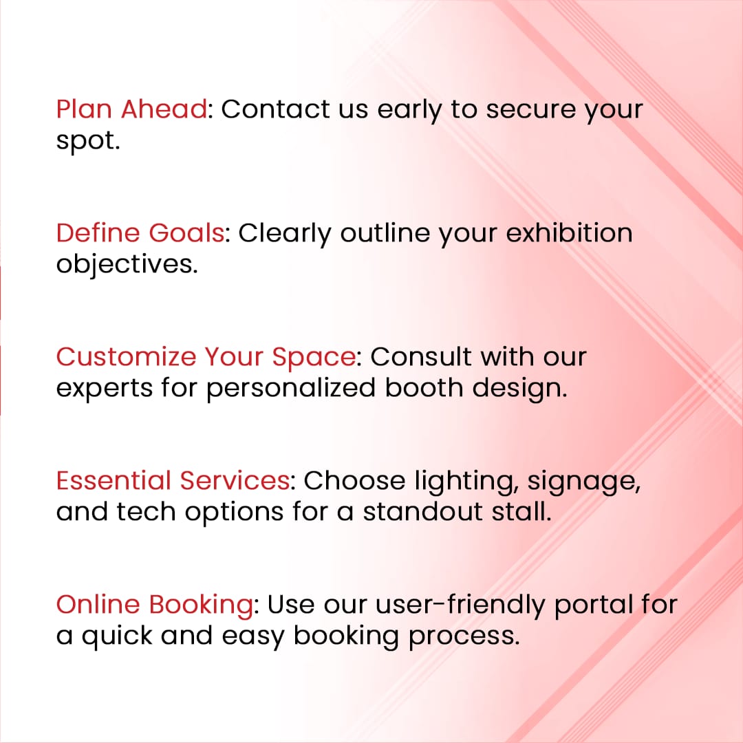 Social_Exhibit's tweet photo. Pro Tip: Secure your spot in the spotlight! Booking your first exhibition stall? Here's the inside scoop on making it a success. #ExhibitionSuccess #StallStrategies https://t.co/XPwVGQjABs