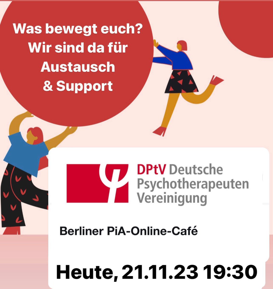 Für Kurzentschlossene: Willkommen heute Abend beim Berliner PiAOnlineCafé um 19:30 Uhr

Anmeldung unter us02web.zoom.us/meeting/regist…
#DPtV #Netzwerk #LifeOfPiA