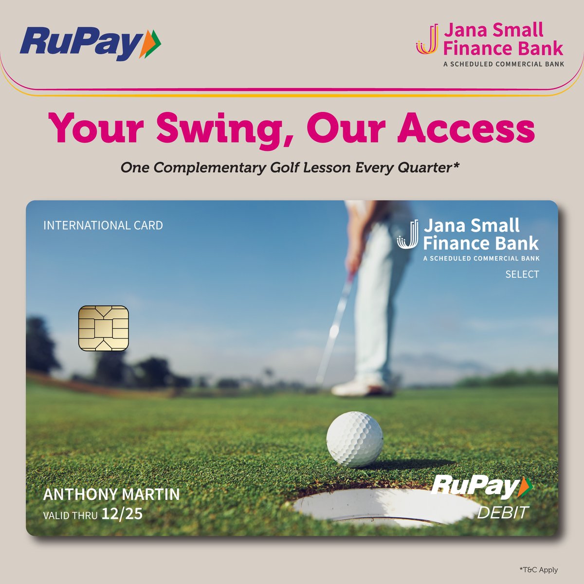 janabank's tweet photo. Unlock a world of benefits with Jana SFB Rupay Debit Cards. Enjoy the ease of transactions, reap exciting rewards and embrace financial security.

Know more at https://t.co/Xxku3ujWPw

#JanaSFB #Banking #EasyBanking #SecuredBanking #DebitCards #SelectDebitCard https://t.co/gIH62gZjZv