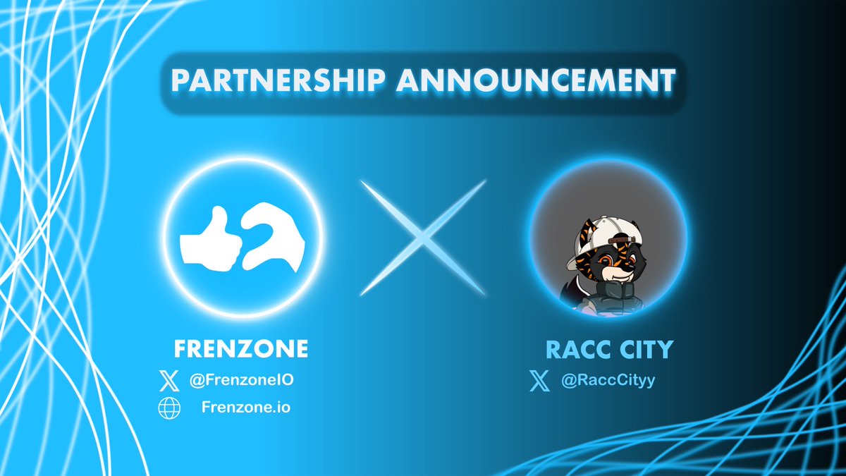 frenzoneIO's tweet photo. PARTNERSHIP ANNOUNCEMENT
Frenzone 🤝 RACC CITY™

#Giveaway 🎁
🏆5 WL from @RaccCityy
🏆5 WL from @frenzoneio

To join: 
1️⃣ Follow @frenzoneio &amp; @RaccCityy
2️⃣Like❤️, RT &amp; comment

#Socialfi #Frenzone #Aptos #ETH #NFT https://t.co/GWOAVBbUBT