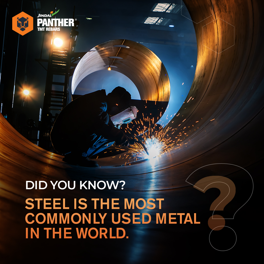 JindalPanther's tweet photo. Steel, the cornerstone of modern construction, forms the foundation of every structure. As #JindalPanther celebrates a decade of excellence, we continue to provide you with top-quality steel that's built to last.​

#JSP #TMTTrivia #PantherStrength #CommitmentToQuality https://t.co/5s0Sl9Uvsk