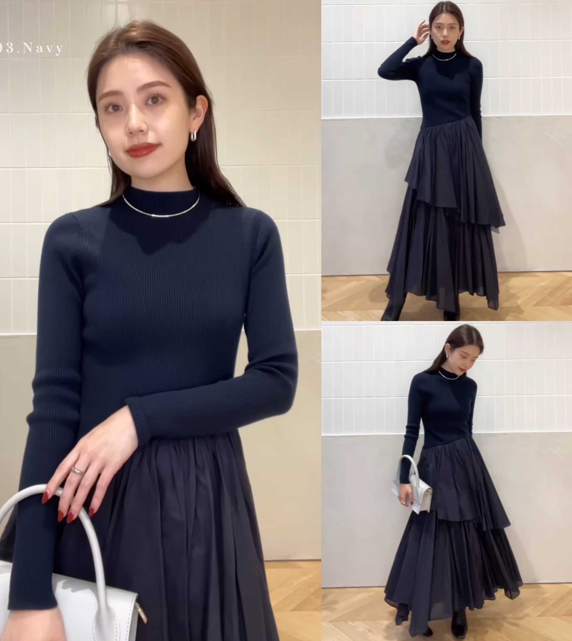 anuans ファッション 今季AW 新作 anuans イレギュラーヘムドッキング