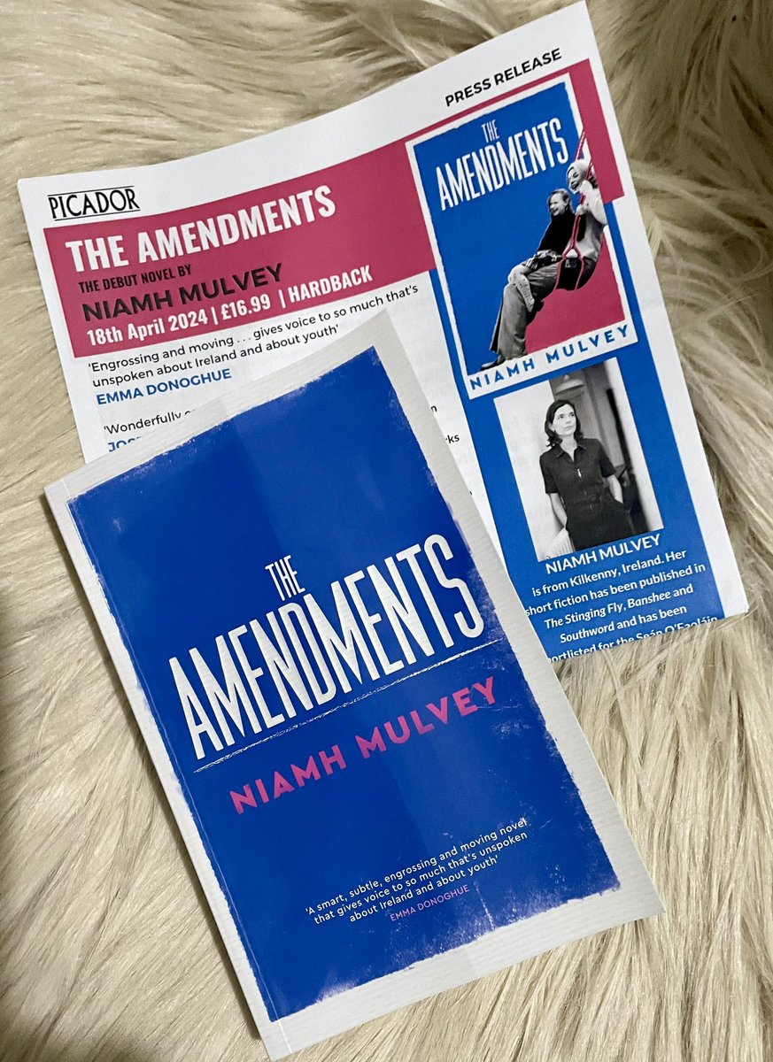 Huge thanks to @picadorbooks and @siobhanslatt_ for a proof of The Amendments by @neevkm published April 2024 #TheAmendments #BookTwitter #bookbloggers