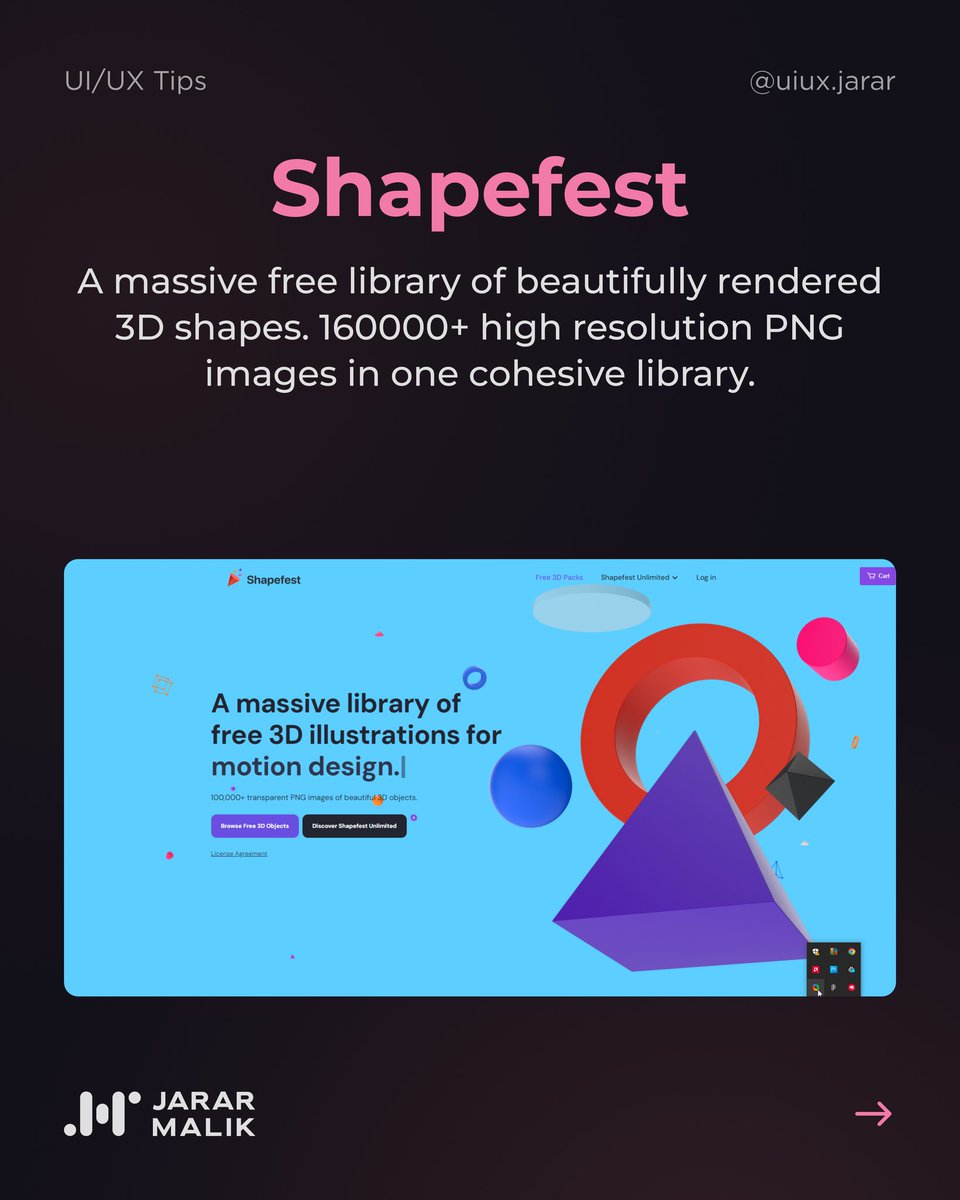 JararMalik's tweet photo. Elevate your UI design game with these stunning 3D assets! 🔥💎
-
Follow for more UI/UX tips!
-
#ui #ux #uiux #design #productdesigner #graphicdesign #designtips #uxdesign https://t.co/KPC8EqSvnE