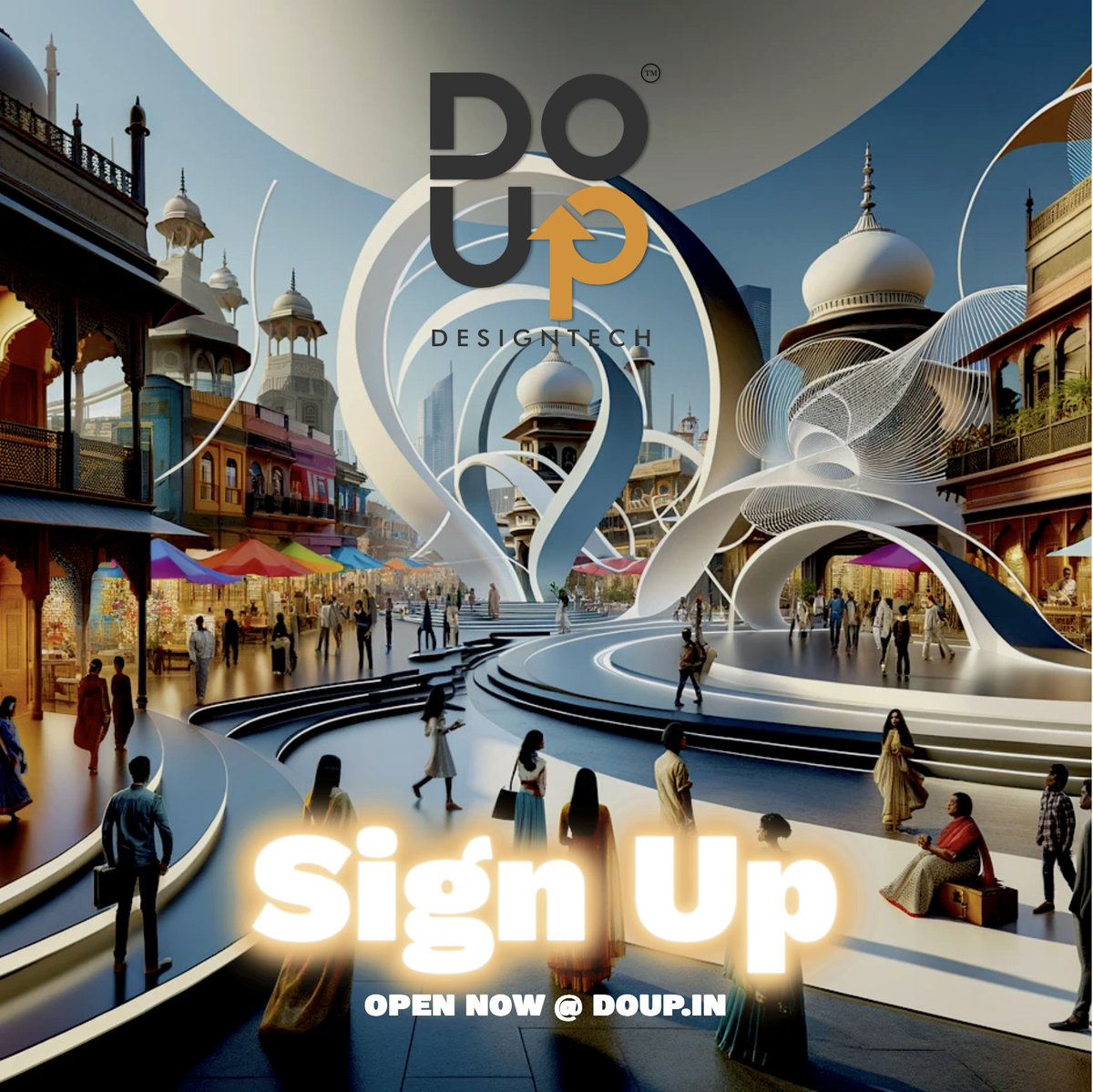 DoUpDesignTech's tweet image. Sign-up and experience our new AI powered web portal @ doup.in