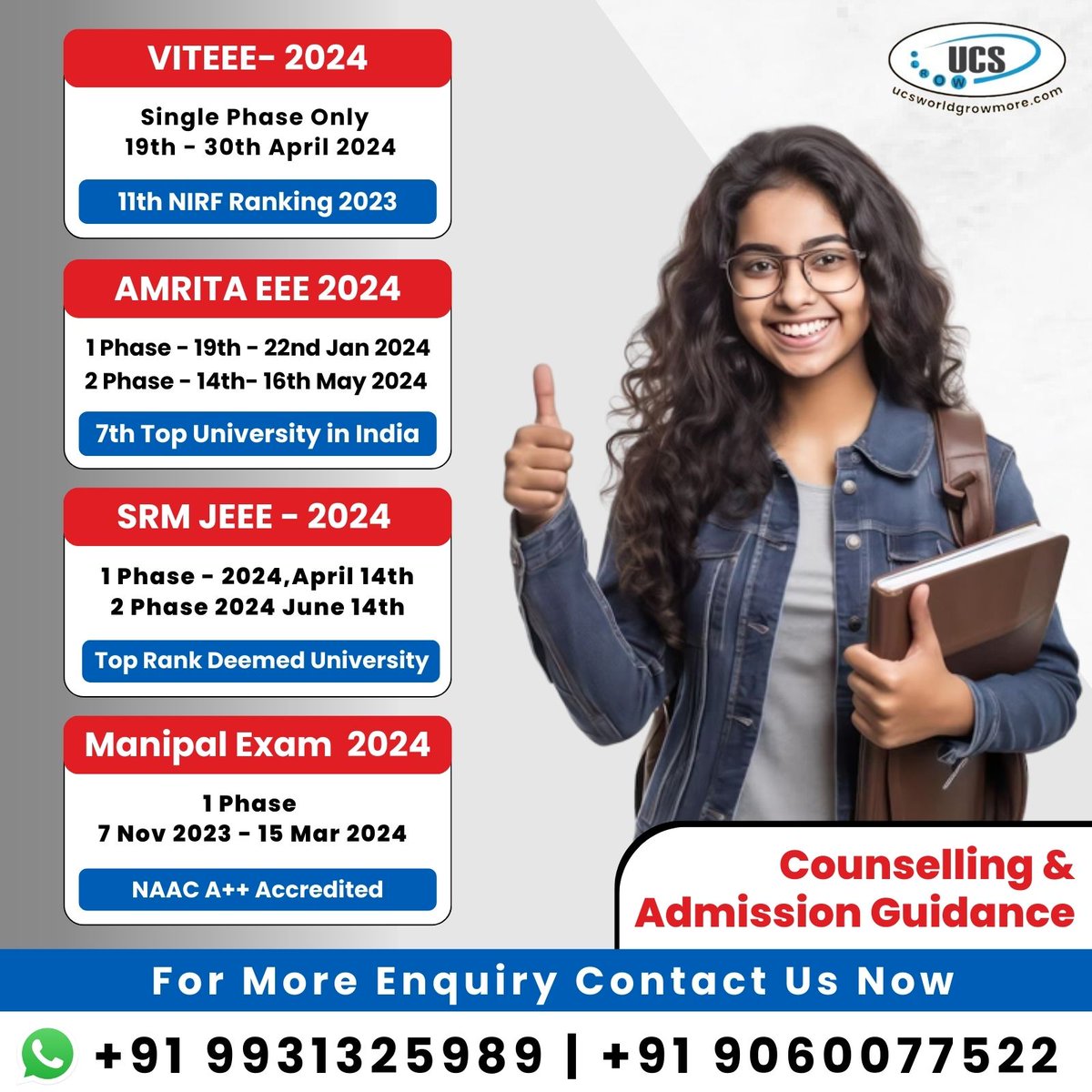 growmore_ucs's tweet image. Admission Open for B.Tech 2023-24
Book Your Seat Now +91 9931325989 | +91 9060077522
#Btechadmissions2023 #BTechAdmissions #BTech #btechcourses #btechcoursefees #vitee #SRMJEEE #manipalexam #technology #TechEducation #BTechJobs