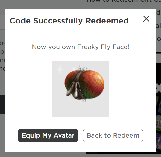 Rattathuii's tweet photo. 10 Code Freaky Fly Face Giveaway 🎉 〔1 Winner 1 Code 〕

To Enter 
♾️ Follow〔@Rattathuii〕and〔@KKlong94002〕
❤️ Like
🔁 Retweet

⏰ Giveaway Ends in 20 Hour

#Roblox #RobloxCode #RobloxFree #RobloxCodeFree