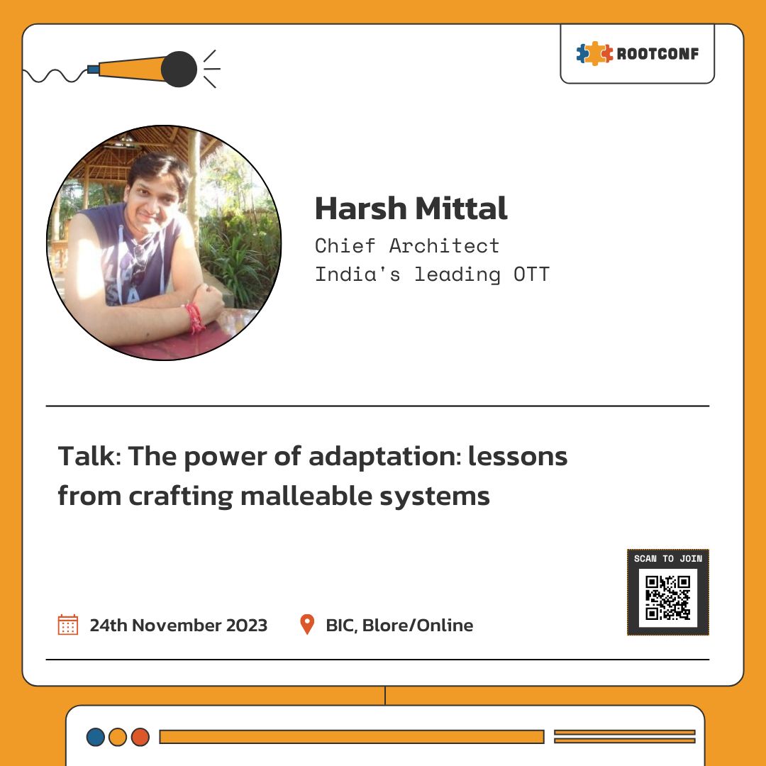 rootconf's tweet photo. Learn how to build adaptable systems from Harsh Mittal at RootConf SRE 2023 in his talk: “The power of adaptation: lessons from crafting malleable systems”

Skip the theoretical stuff and listen to examples from the trenches: https://t.co/B1WoMJRVFi https://t.co/JrkorsLOR7