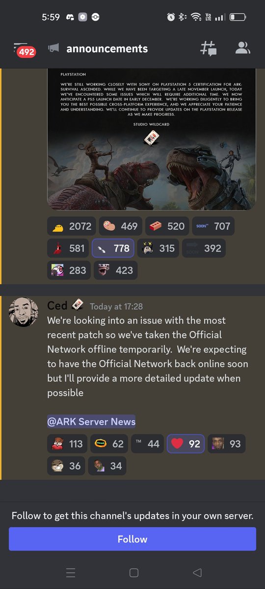 WayneAshleyARK's tweet photo. @ARKAscendedNews @Dododex @GPxGP @Noobletscom @survivetheark  :) https://t.co/x7Tyj2My3O