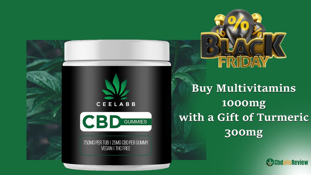 Elevate your Black Friday with #CeelabbCBD! 🌿💫 Score a sweet deal with 'Ceelabb CBD! Coupon' at cbdoilsreview.com/store/ceelabb-…. Buy Multivitamins 1000mg, and get a FREE Turmeric 300mg gift! 🎁 Dive into natural wellness now! 🚀 

#CBDDeals #BlackFriday #CeelabbCBDCoupon