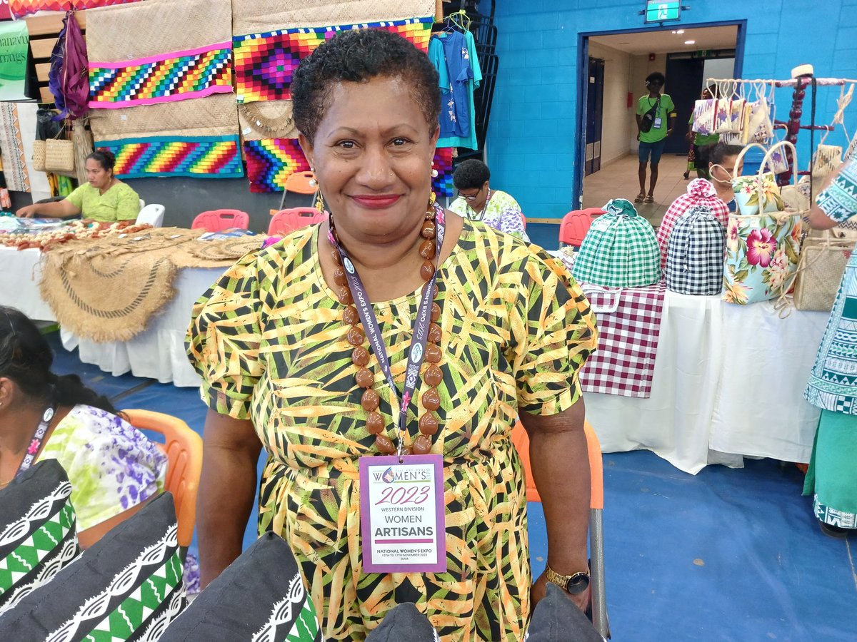 pacfemcop's tweet photo. Sai from Ba, and a DIVA for Equality member of the Poverty to Power Network is also here at the 6th National Women's Expo at the Vodafone Arena in Laucala Bay.
Her products include cushion sets, pillows and dry tamarind for chutney.
#povertytopower #supportlocalwomenartisan https://t.co/LSJj3U5z17