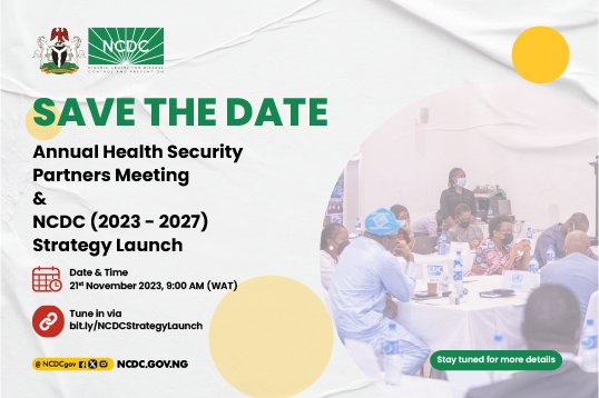 NCDCgov's tweet photo. Exactly six years ago today, we launched our first #NCDCStrategy which outlined a roadmap to achieve our vision & mission
Years down the line, we are set to launch our 2023-2027 #NCDCStrategy detailing clearly defined goals with articulated implementation plans
Get ready to join us
🔗https://t.co/j8lLdebEsv
#Vision2Action #IAmHealthSecurity