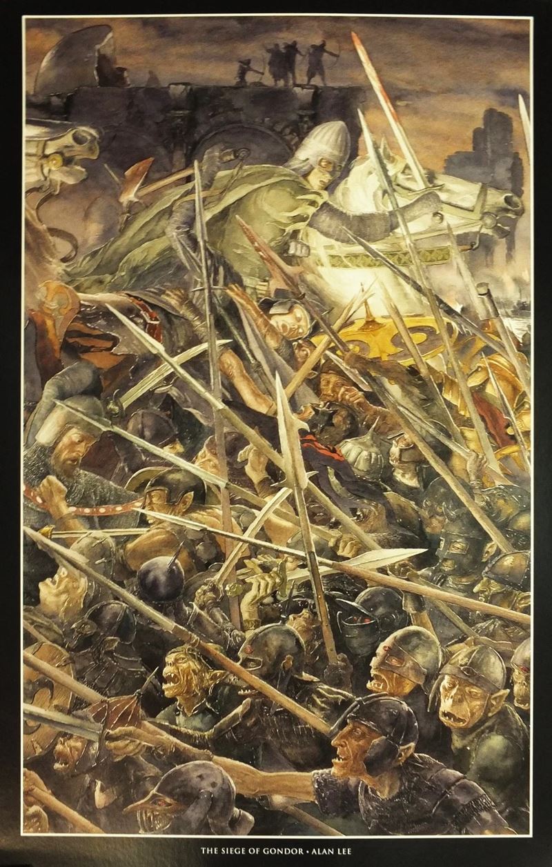 Ron Lacy on X: "For #NOVEMBER 1993 'The Siege of Gondor' Watercolour by  Alan Lee (born 1947).*The 1993 J.R.R. Tolkien Calendar* (Ballantine Books)  for November. 1984. #illustration #illustrationart #illustrationartists  #AlanLee #JRRTolkien ...