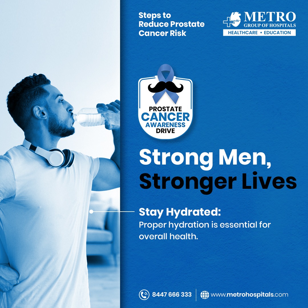 MetroGHospitals's tweet photo. Hydration is the key to a healthy life! 💧 Proper hydration is crucial for overall well-being, especially in the fight against prostate cancer. Stay strong, stay hydrated! 💙
#ProstateCancerAwareness #StrongMenStrongLives #MensHealth #StayHydrated #MetroGroup https://t.co/qcxIb2JYa9