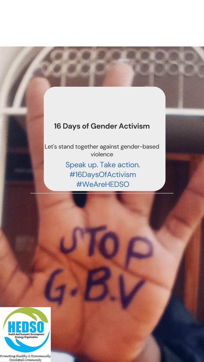 HEDSOorg's tweet photo. The #16DaysOfActivism  is a crucial global campaign focused on raising awareness and taking action against gender-based violence and discrimination. It serves to educate, advocate for equality, amplify voices, engage communities, and promote policy changes. https://t.co/vk8HwxZ16r