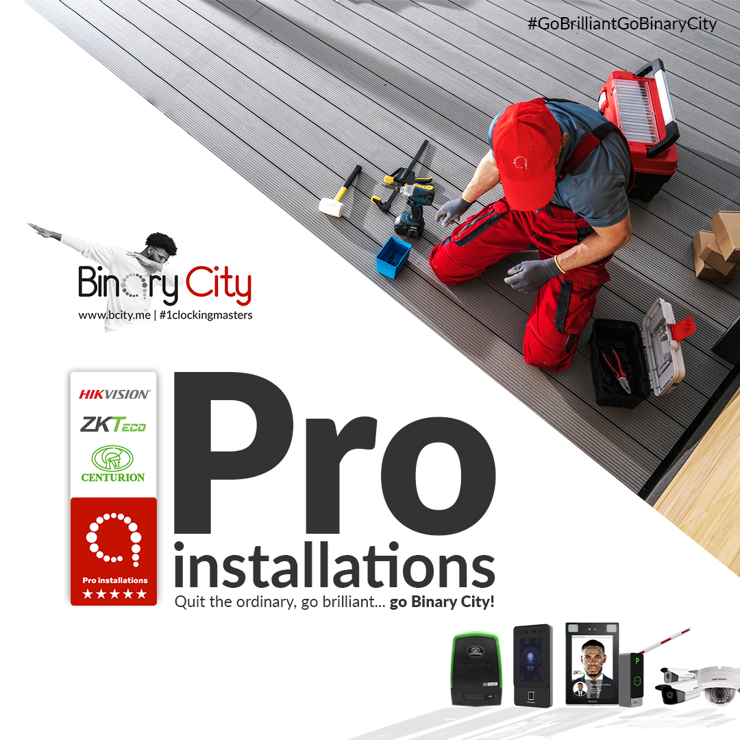binary_city's tweet photo. Slow installations are ridiculous. Don't stress yourself. Connect with us. Go brilliant, go Binary City! - https://t.co/fowaQ8KtbT
#Proinstallations #Gatemotors #Garagemotors #CCTV #ZKTeco #HIkvision #Centurion #GoBrilliantGoBinaryCity #InstallationandRepairs #OfficeorHome #binarycity #1clockingmasters #DoubleAwardWinners2023