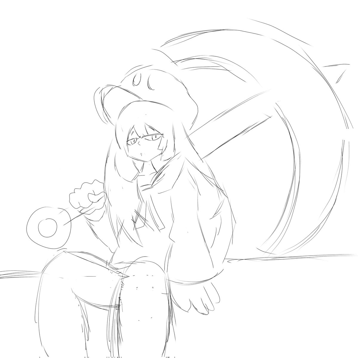 BraylizzyNG's tweet photo. Here's a sketch I'll finish the drawing tomorrow for sure #GuiltyGearStrive #guiltygearfanart #May #GGSTV #digitalart https://t.co/XZDKB55Tfn