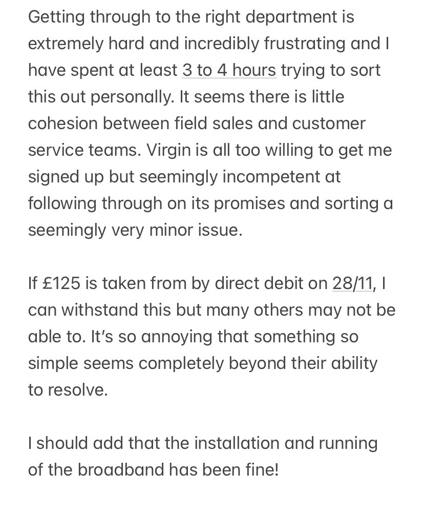 jo_cunningham's tweet photo. A sad tale of @virginmedia woe - anyone have advice / experience of something similar?

I'm reluctant to spend another hour on the phone trying to get this sorted before the direct debit goes out. 😤

Or do I cancel the direct debit? https://t.co/QckGcrIyoZ