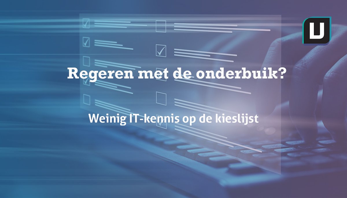Bij de verkiezingen van morgen staat er bij de partijen weinig IT-expertise op de kieslijst. Dat is verontrustend. We leven in een complexe maatschappij met voldoende (IT)uitdagingen. 

Lees hier het hele artikel >> eu1.hubs.ly/H06hjDv0

#verkiezingen #ITexpertise