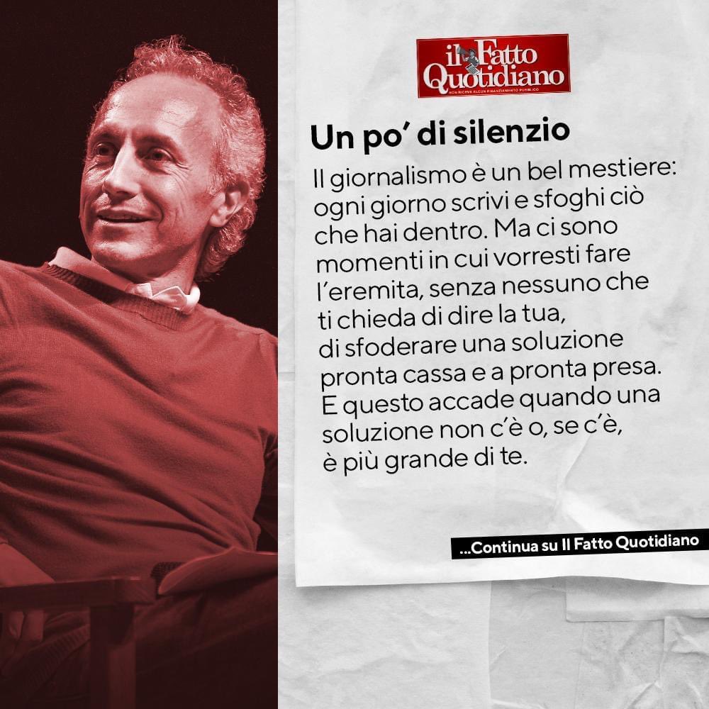 marcotravaglio's tweet photo. Un po' di silenzio.

Leggi l'editoriale completo in edicola e su FQ Extra 👉 https://t.co/DdTS5pXSAC https://t.co/NNb3J52kSz