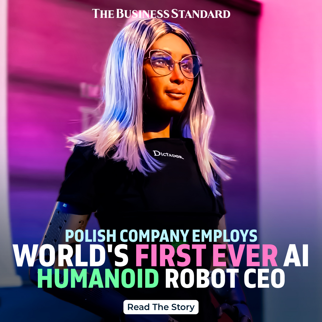 tbsnewsbd's tweet image. The Polish Rum company Dictador has appointed a robotic AI, Mika, as CEO in collaboration with Hanson Robotics, a Hong Kong-based engineering and robotics company.

Read more: tinyurl.com/2wkruj6s

#aihumanoid #robotceo #robotmika #artificialintelligence #TBSNews