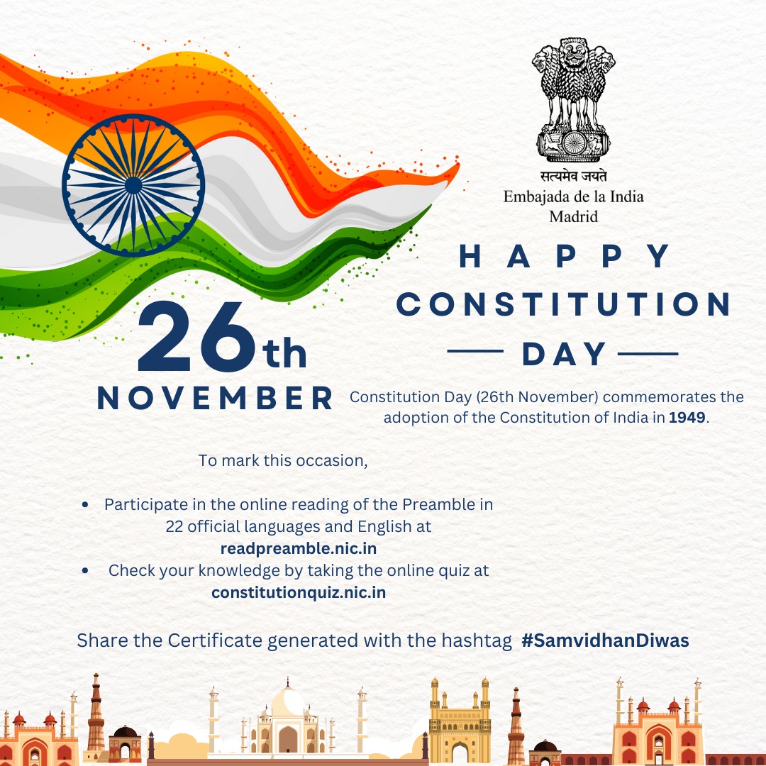 Proud to upload this certificate.
The Preamble reflects the core values of the constitution &amp; the power vested in the hands of the people.
#SamvidhanDiwas!