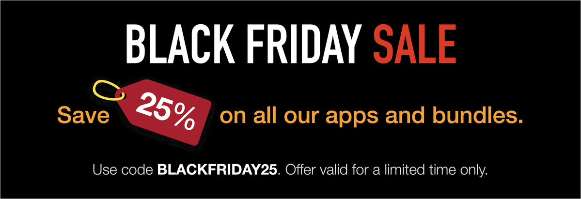 intuitibits's tweet photo. Don't miss our Black Friday Sale and save 25% on all our apps and bundles. Use code: BLACKFRIDAY25. https://t.co/CZDqfmwXSh #WiFi  #WLPC #BlackFriday2023 https://t.co/DL87gf30QO