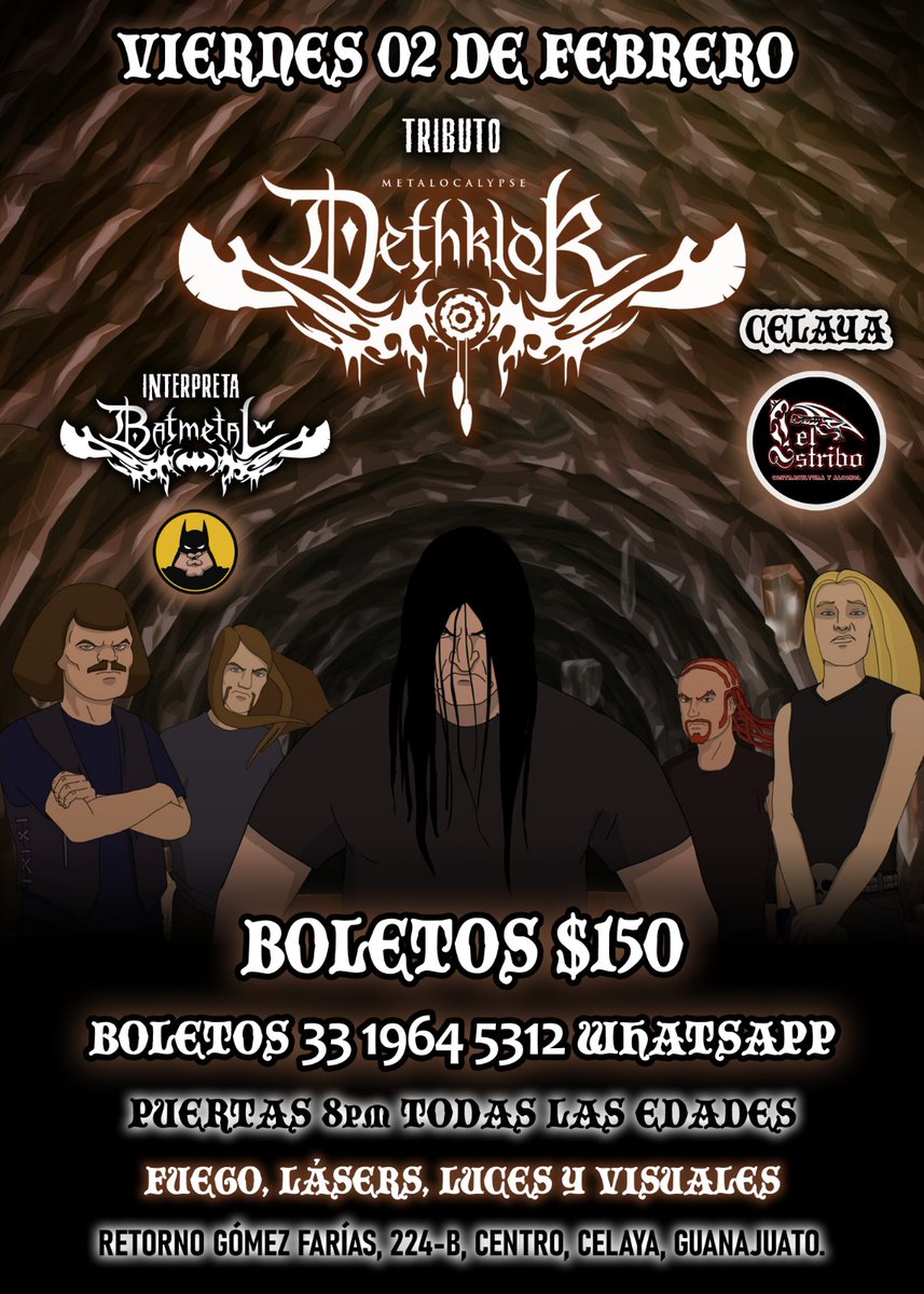 BATMETAL Tributo a Dethklok tweet media