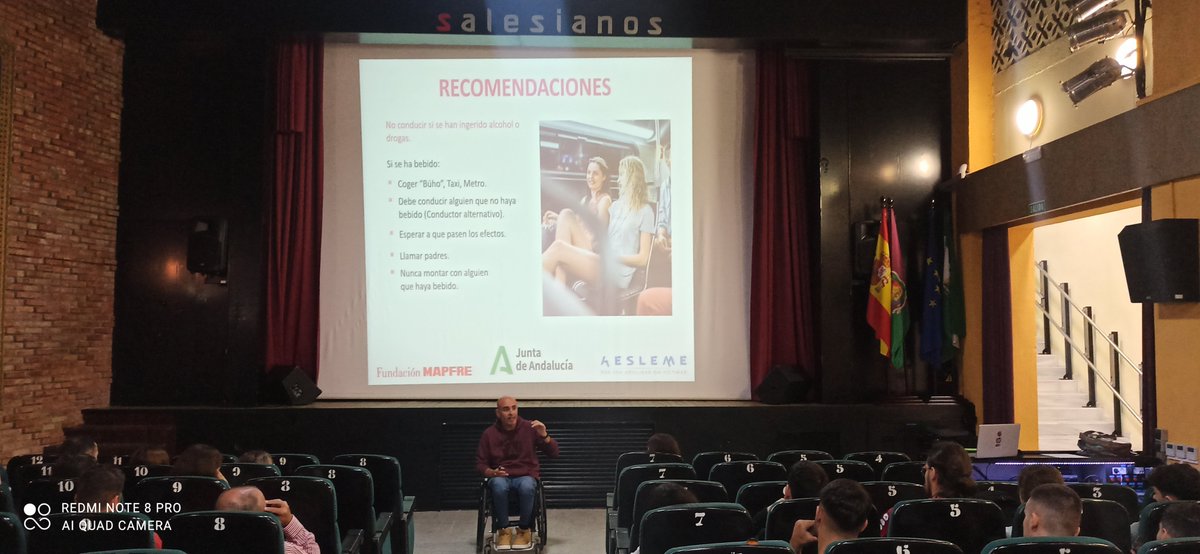 SalesianosMLG's tweet photo. #Formación │🛻 El pasado 26 y 27 de octubre y 2 de noviembre, contamos con la colaboración de la Asociación AESLEME bajo la representación de @sergiohijano  para ofrecernos unas charlas formativas para la sensibilización para la Prevención de Accidentes de Tráfico. https://t.co/s17H8QjPpz