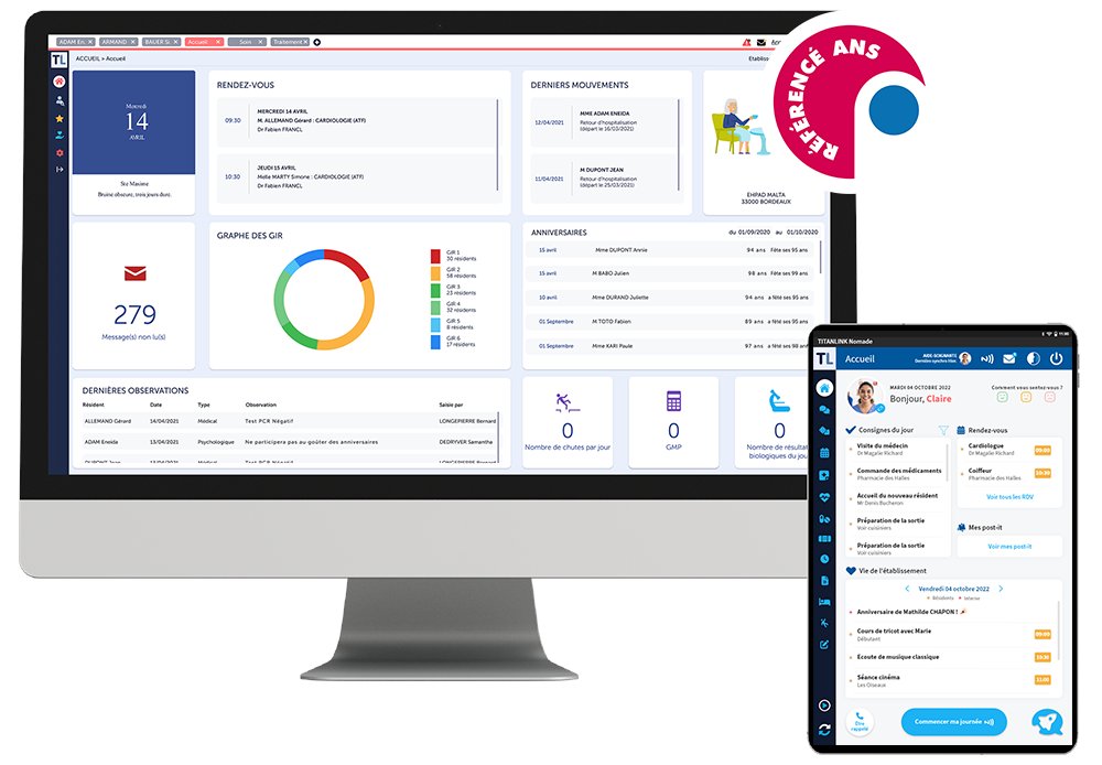 EhpadAge3's tweet photo. 🚀 Et si on parlait innovation ?
Venez ainsi échanger avec nos équipes et découvrir notre Dossier Usager Informatisé mobile, TITANLINK Nomade, une application 100% soignant centrée et 100% inédite. 👏 

@MALTA INFORMATIQUE https://t.co/yH3tn6CNg3