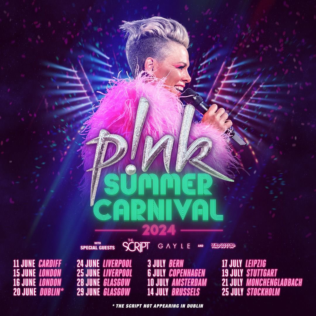 #TheScriptFamily! We are so excited to announce we are going back on tour with @Pink!! We had such an incredible time performing for you all for the Summer Carnival and can’t wait to do it again in 2024!! See you there 🙌 Link for Ticket information here: thescriptmusic.com/tour/
