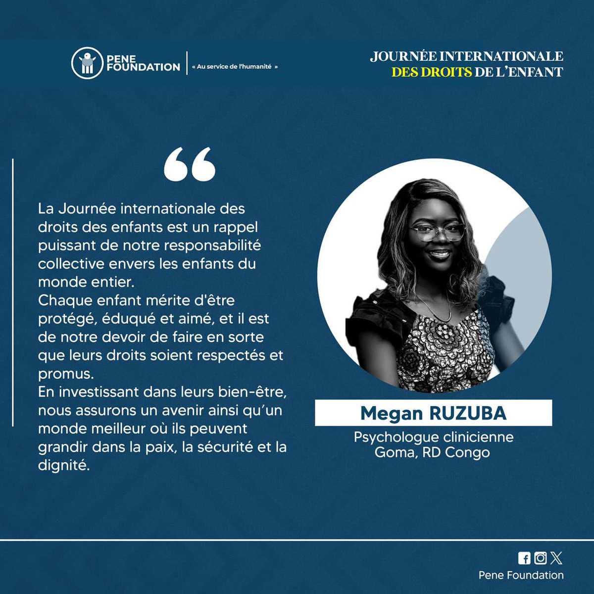 Megane_Ruzuba's tweet photo. Les enfants c’est l’avenir… Investissons dans leurs bien-être pour un monde meilleur. 
@UNICEFDRC #journeeinternationaledesdroitsdelenfant #JourneeMondialedelEnfance https://t.co/5Ui304PTCR