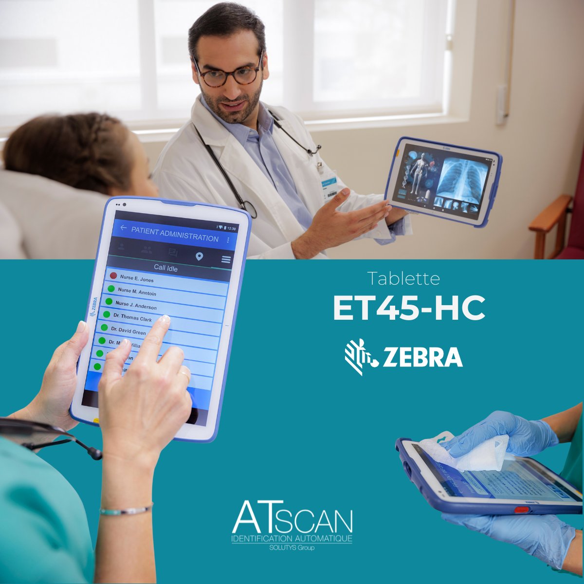 ATSCAN_Rennes's tweet photo. ⚕️Et si vous optiez pour la mobilité clinique ?

Destinée aux environnements médicaux, la tablette ET45-HC de @ZebraTechnology assure la communication entre les professionnels de santé et les patients, pour améliorer l'expérience du parcours de soin.

➡️ https://t.co/ZjdKXqpM1y https://t.co/QHBSCzMoea