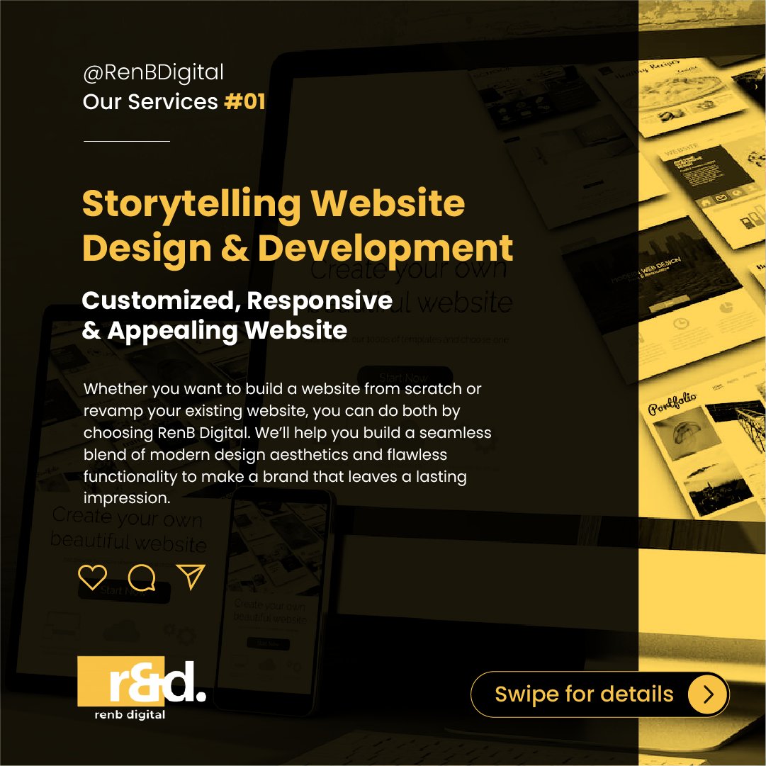 Renbsolutions's tweet image. Code that captivates, design that resonates. Explore our dynamic website solutions for a visually stunning and functionally robust online identity. ✨💻🚀 
#WebsiteServices #RenBDigital #WebsiteDesignAndDevelopment #WebsiteDesign #GraphicDesign