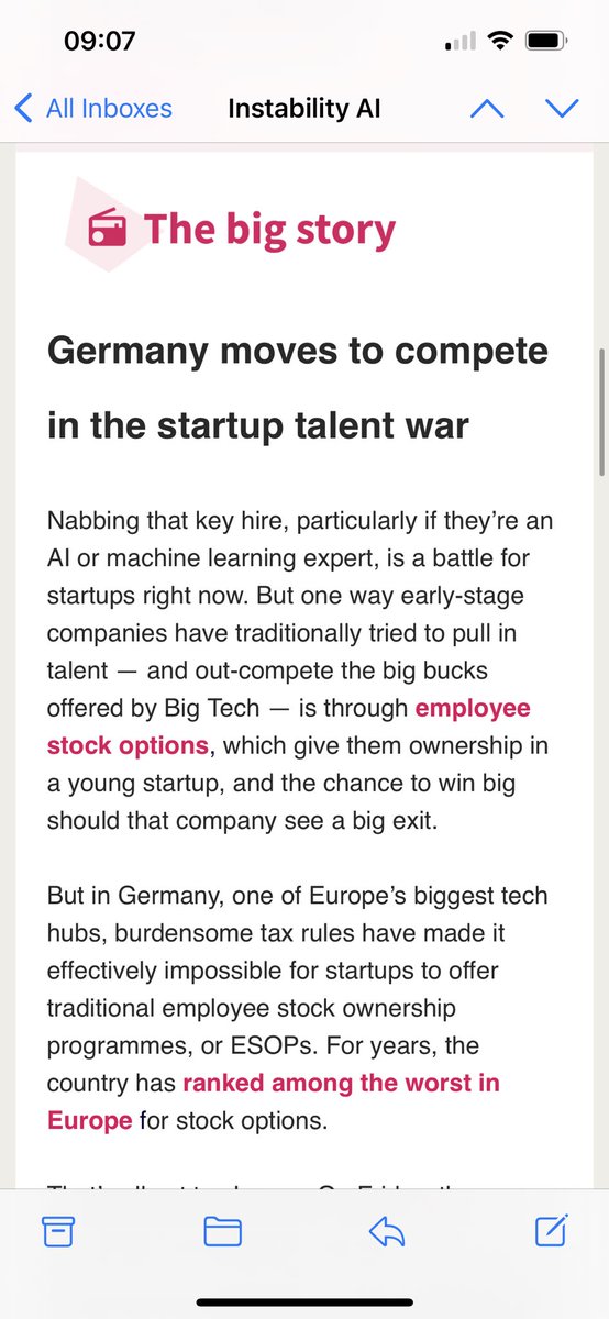 In the @Siftedeu newsletter this AM: I explain why recent reforms to German tax laws matter for startups, plus my story on a new €100m AI fund… Sign up for all the latest here: sifted.eu/members/login?…