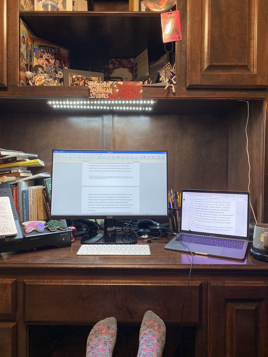 cecilianshill's tweet photo. Just finished my first Night Owl Writing group session. I am shocked that I was so productive! Thanks @grodriguezlemus for providing the space. #dissertation #phdchat https://t.co/q8j58UACQk